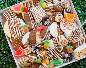 Passover Chocolate Covered Treats Gift Box, Kosher Seder Hostess Candy