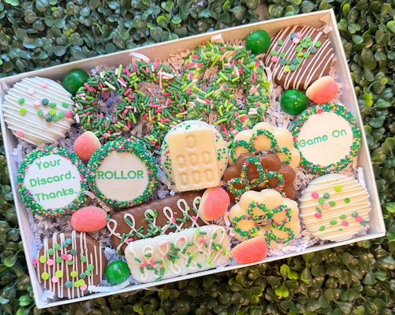Mahjong Treat Box | Mah Jongg Gift | Chocolate Covered Treats | Mahjong Candy Gift | Game Night Gift