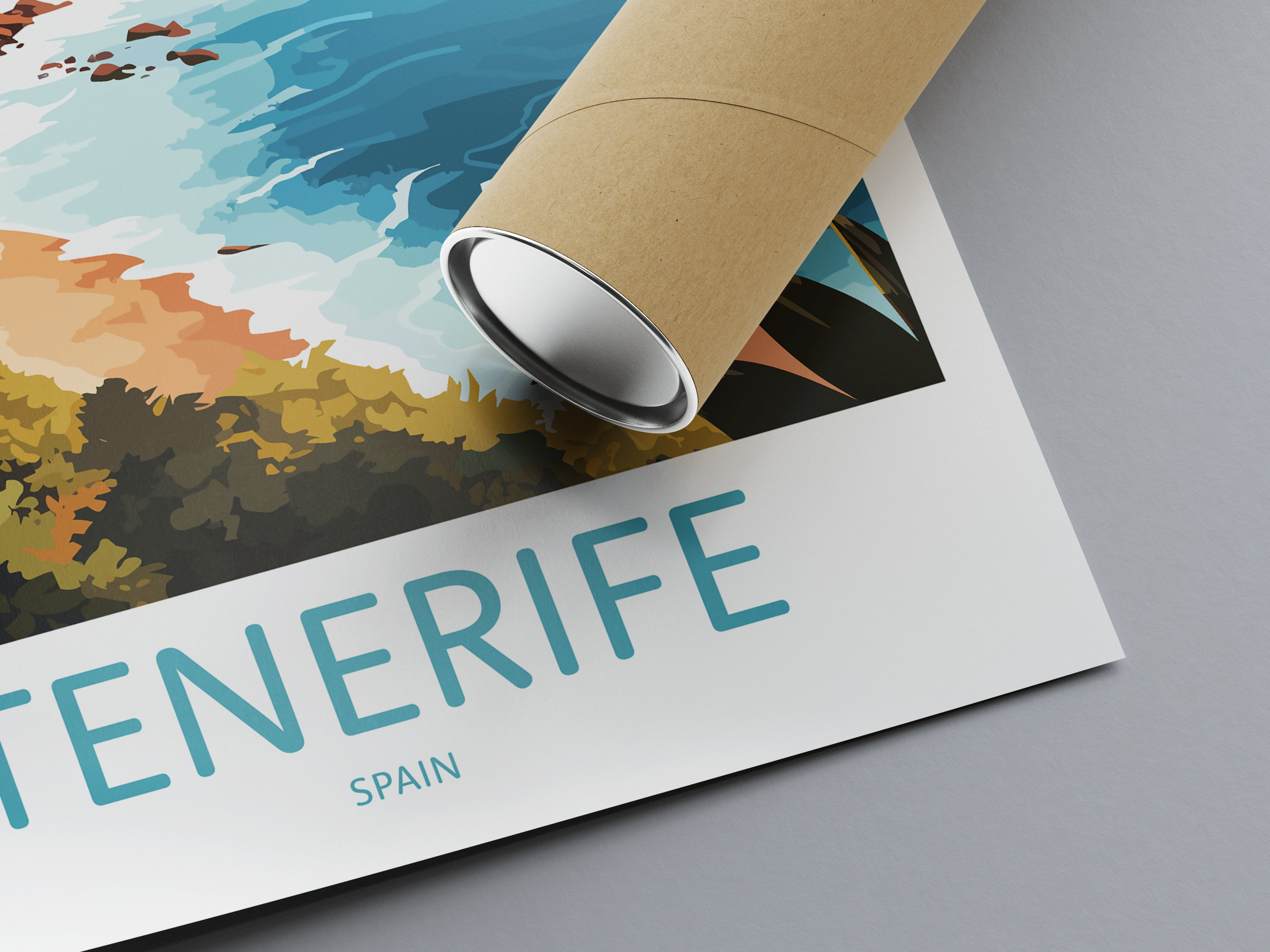 Tenerife Travel Print, Tenerife Wall Art, Tenerife Travel Poster