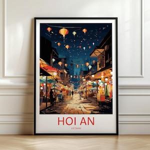 Hoi An Travel Print Wall Art, Hoi An Wall Hanging Home Décor, Hoi An Gift Art Lovers, Vietnam Art Lover Gift, Travel Wall, Holiday Memory