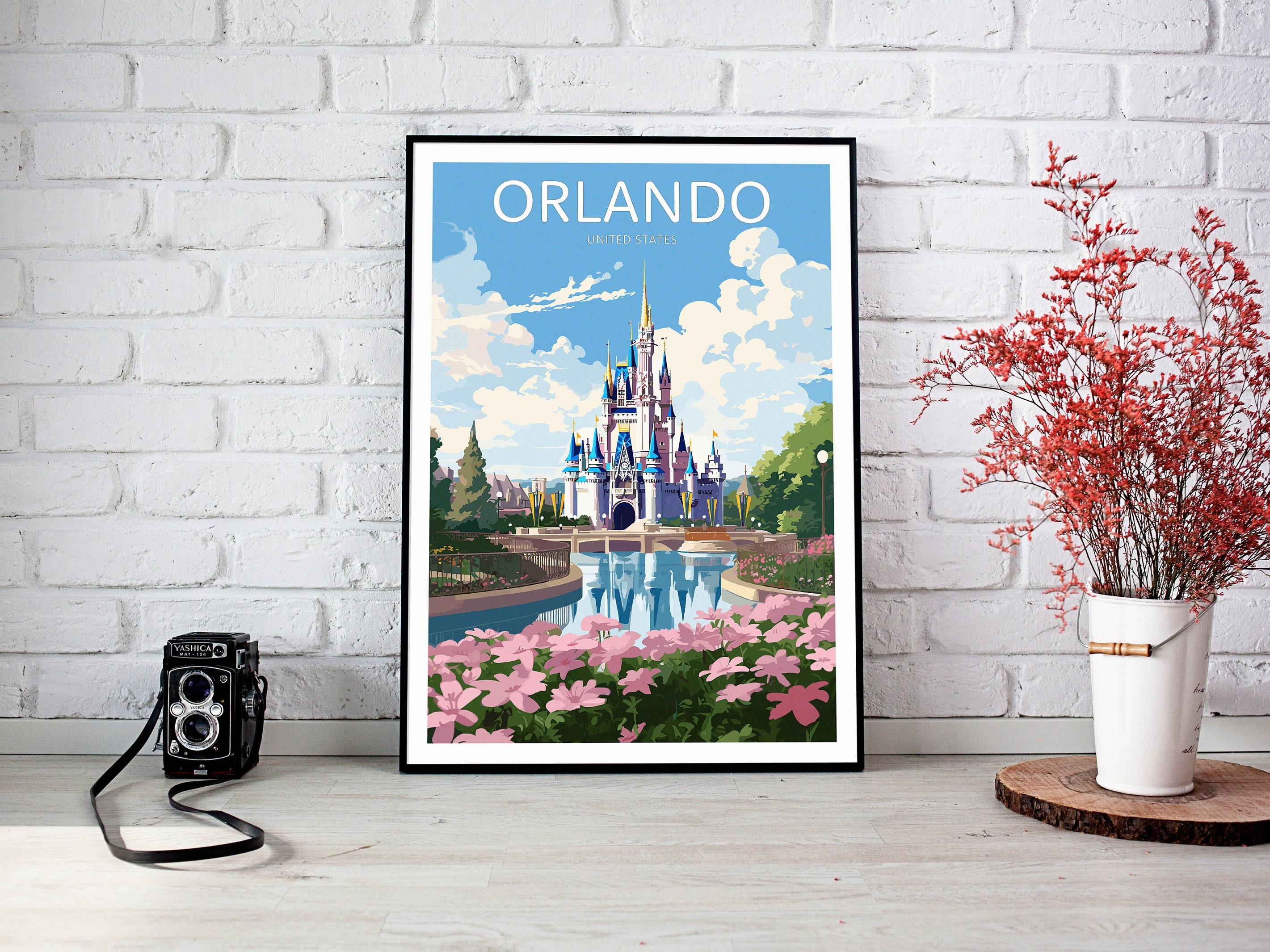 ウォルト・ディズニー・ワールドのポスター、シンデレラ城、マジック