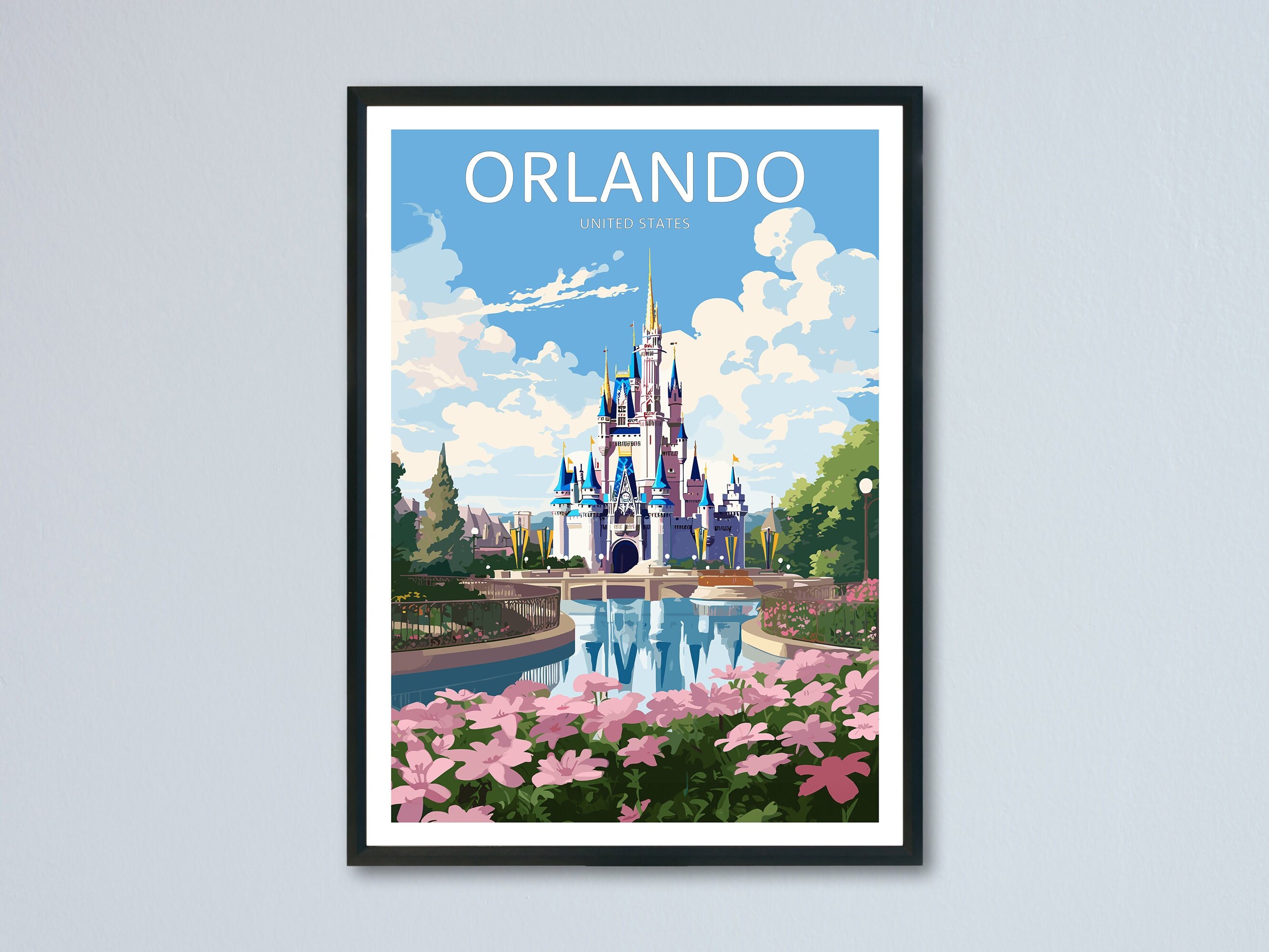 ウォルト・ディズニー・ワールドのポスター、シンデレラ城、マジック