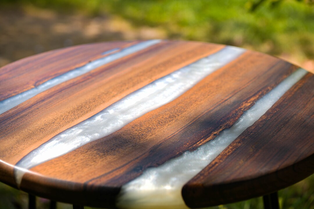 Epoxy Resin Table Unique Coffee Table Walnut Table Epoxy Handmade Table