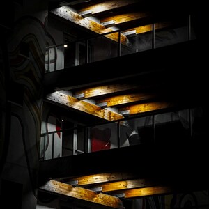 Bright Tower/ Portland Oregon/ Street/ City/ Premium Matte Paper Poster
