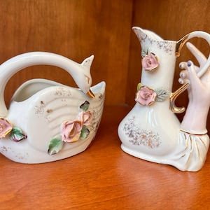 Vintage porcelain from Occupied Japan--Set of 2