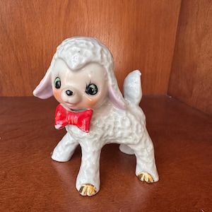 Vintage Lamb Figurine MCM
