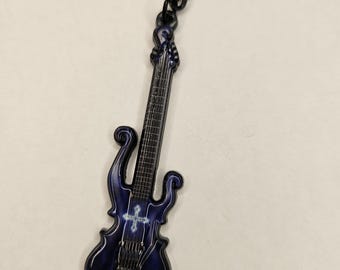 Mana Sama Blue Visual Kei Guitar Keychain - Etsy