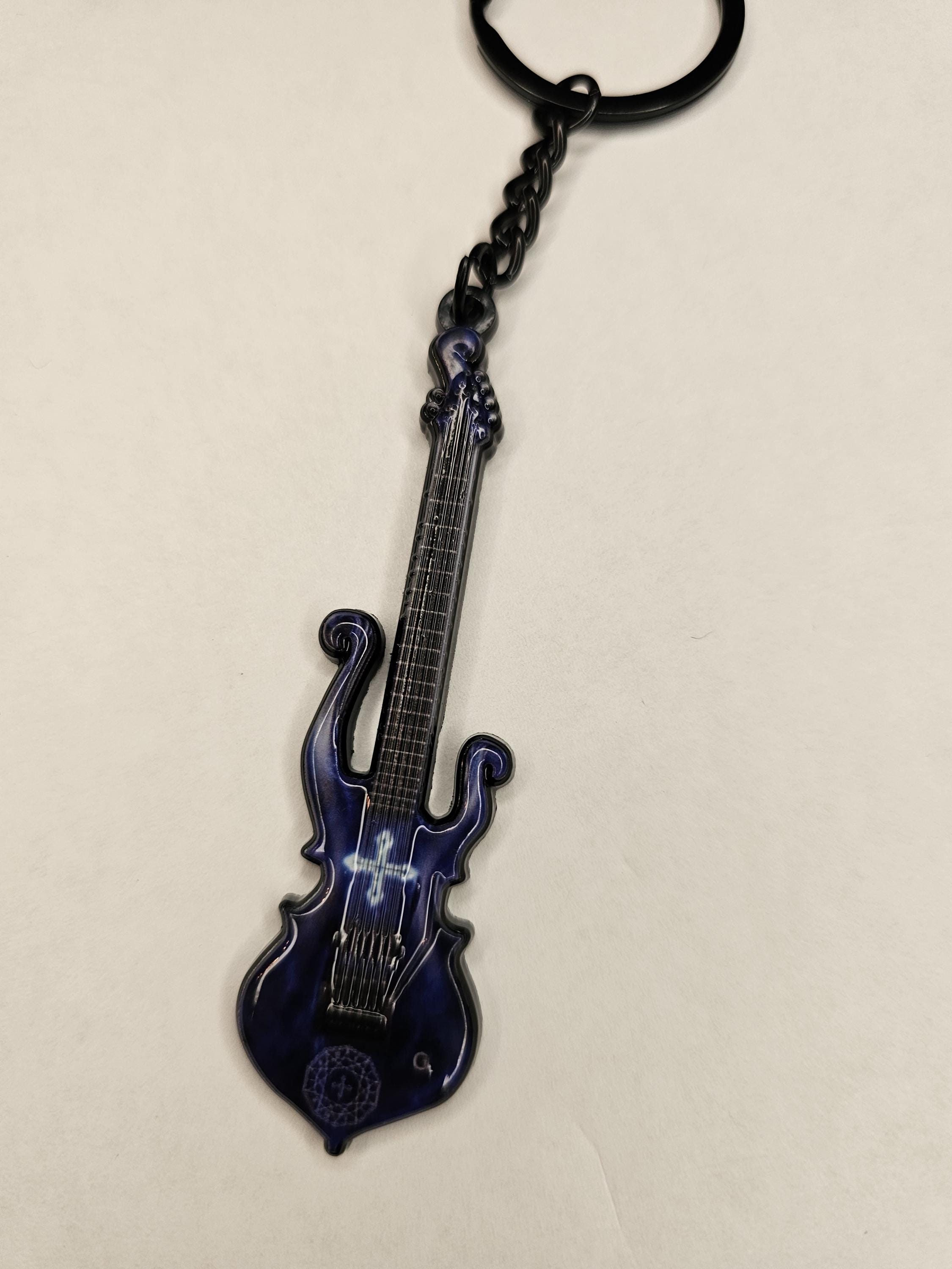 Mana Sama Blue Visual Kei Guitar Keychain - Etsy