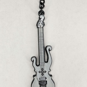 Mana Sama Blue Visual Kei Guitar Keychain - Etsy