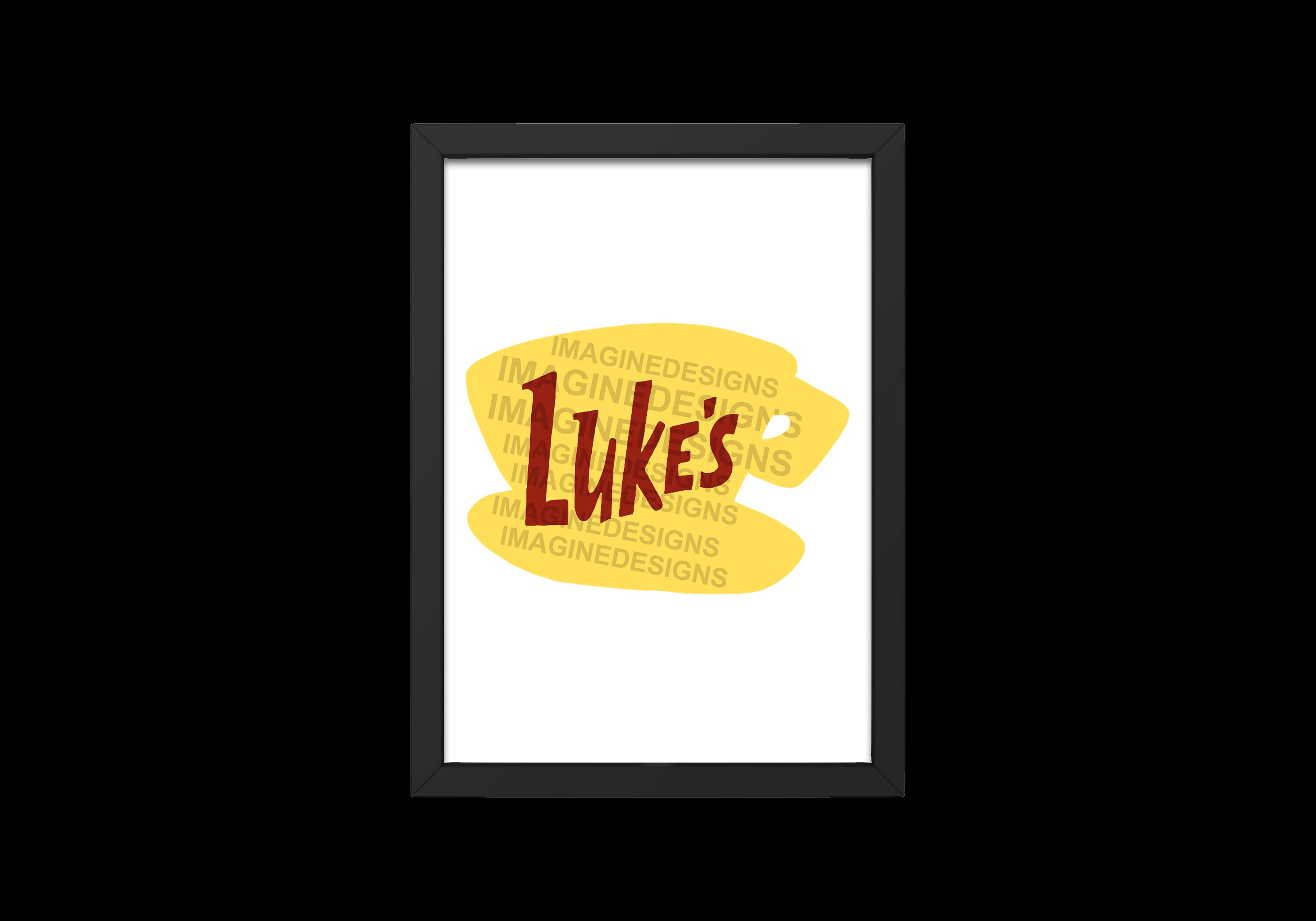 PNG, JPEG, SVG, Pdf Luke's Coffee Shop Logo Gilmore Girls - Etsy