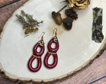 Kleioorbellen (kastanjebruin)