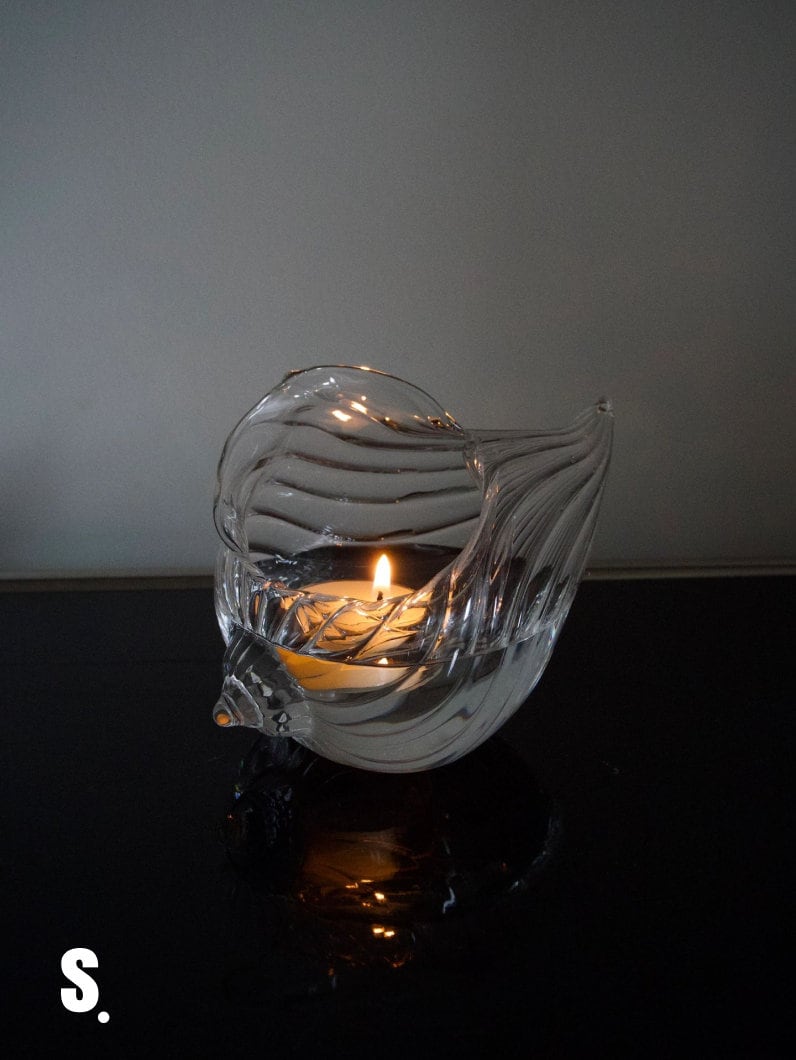 Sea Shell Candle Holder Sea Snail Glass Shell Pen Holder Hand Blown