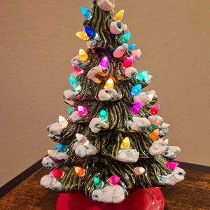 Lighted Christmas tree