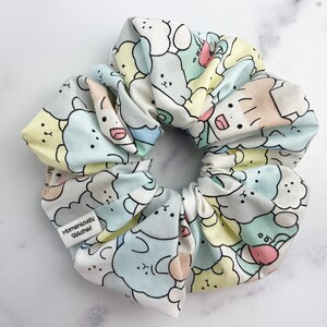 Kawaii Light Blue Puppy XL Scrunchie