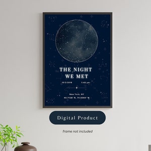 Printable Custom Star Map Poster | Personalized Night Sky Art