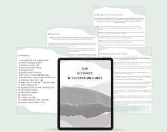 The Ultimate Dissertation Guide