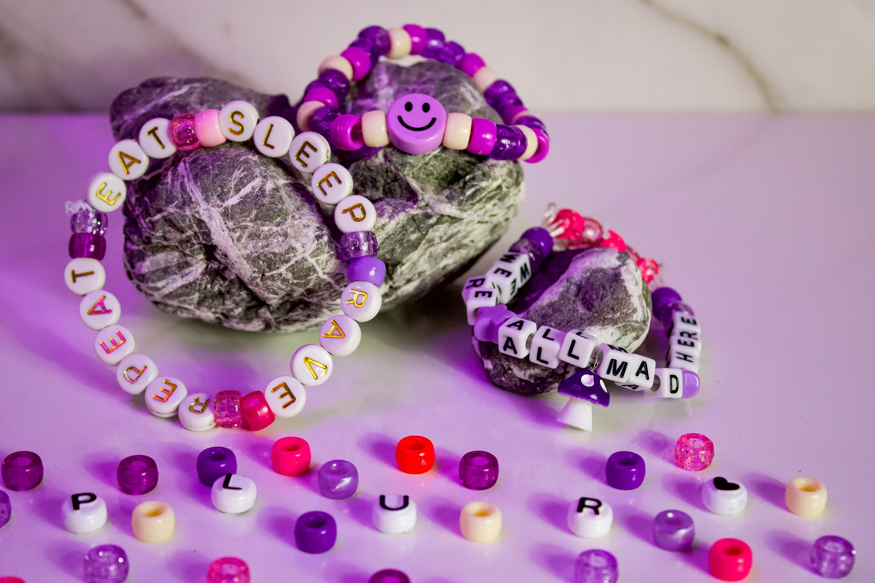 Down the Rabbit Hole | Kandi Rave Bracelets Bundle