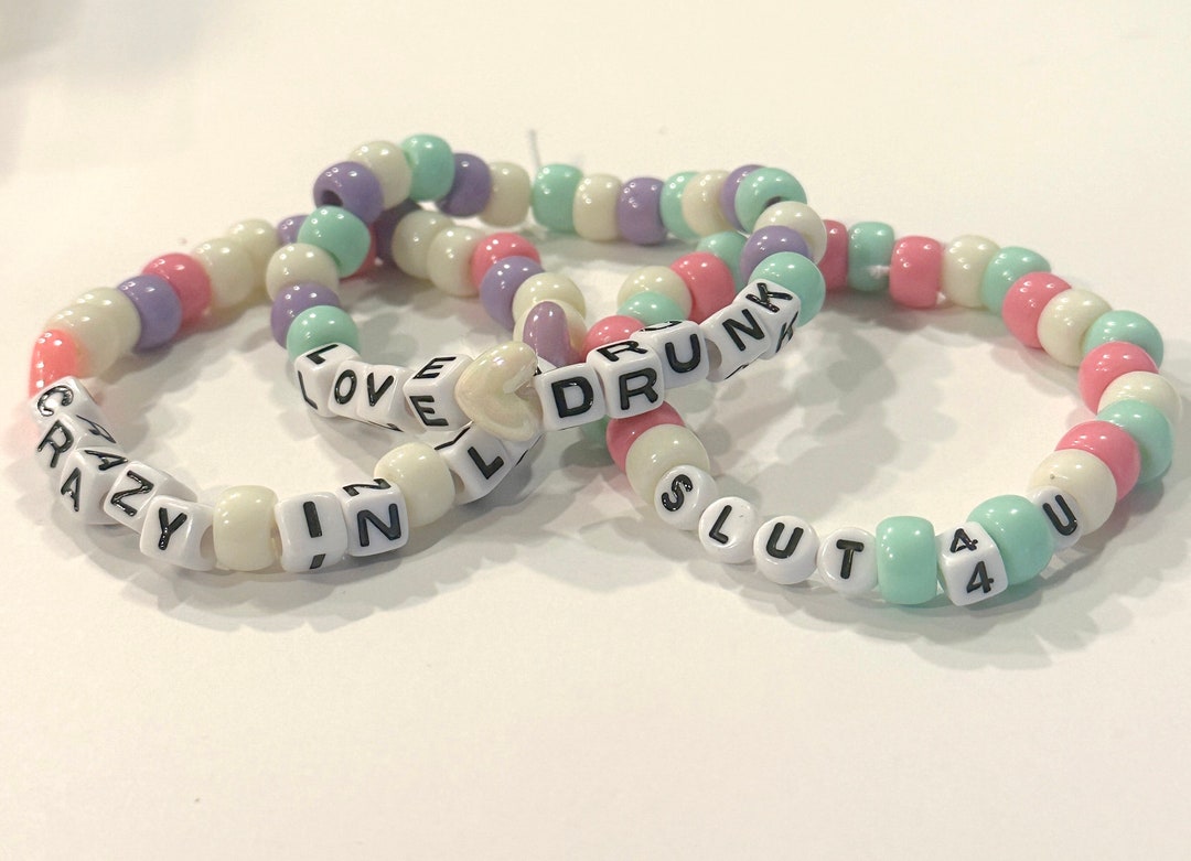 Hopeless Romantic Kandi Rave Bracelet Bundle Etsy