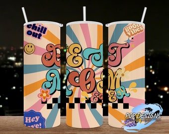 Best Mom Ever, Mothers Day, Mom, Retro, Tumbler Template, Sublimation Downloads, png, Skinny Tumbler, 20oz Design, Straight,