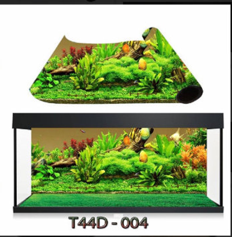 Aquarium Fish Tank Background Decal Poster Easy Set Up. Etsy