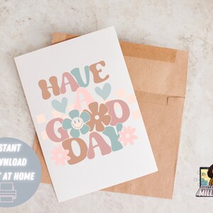 Retro - Have a Good Day | Greeting Card for Appreciation week | 5x7 | Teacher Appreciation | Card | Staff Appreciation