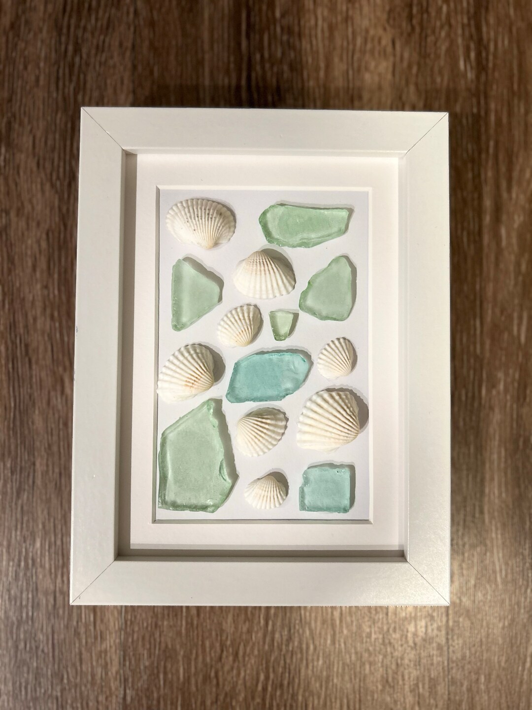 Sea Glass and Shell Art calming Currents Etsy