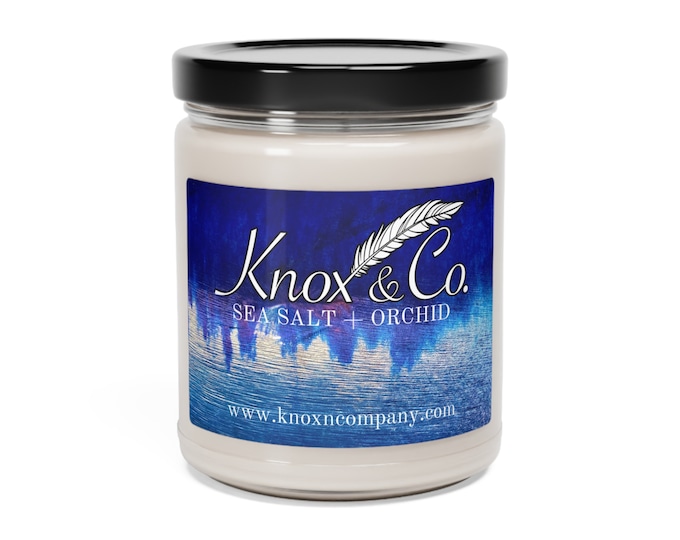 Sea Salt and Orchid Scented Soy Candle