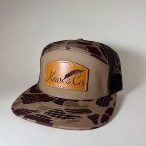 Knox&Co. Hut - Old School Enten Camo Trucker Hut | Klassische Camo Cap mit Netzrücken | Zeitloser Wasservögel Stil