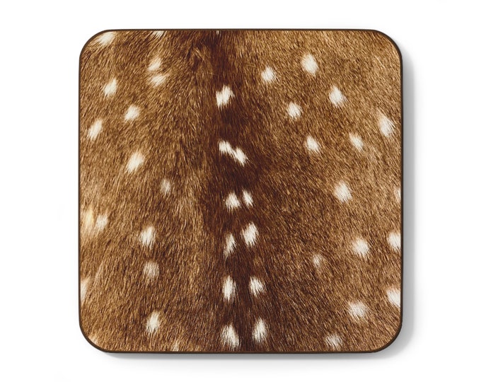 Axis Deer Hardboard Back Coaster