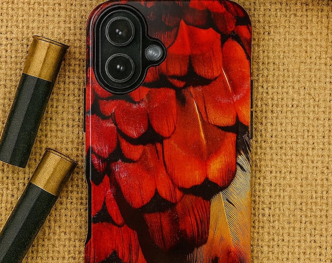 Red and Gold Pheasant Feather Tough Case