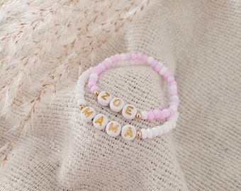 Bracelet maman et moi - élastique. Super cadeau pour la fête des mères/cadeau baby shower/cadeau nouvelle maman