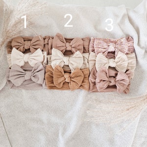 3-PACK baby headbands/bows