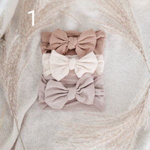3-PACK baby headbands/bows 1