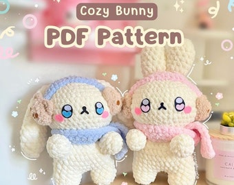 2 in 1 Cozy Bunny Crochet Pattern (Digital PDF)
