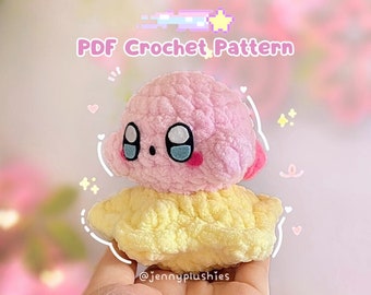 Baby Kirby on a Star Crochet pattern (Digital PDF)