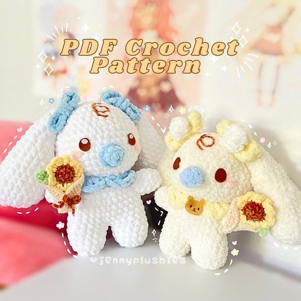 Baby Puppy Crochet Pattern PDF Kawaii Cute Japanese Amigurumi Plushies