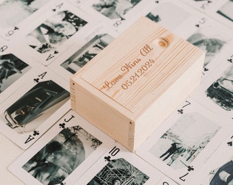 Custom Wedding Photo Playing Cards, Guestbook Alternative Idea, Bridal Shower Gift, Party Favors