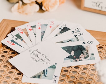 Wedding guestbook, wedding guestbook alternative, guestbook, wedding photo playing card, wedding gift, anniversary gift, custom playing card