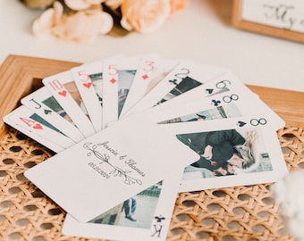 Personalized Photo Playing Cards, Wedding Guestbook Alternative, Birthday Cards, Bridal Shower Favors