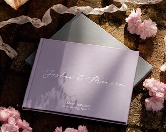 Custom Wedding Guest Book - Multi Color Ink Sign Book - Polaroid Photo Album - Bride Gift