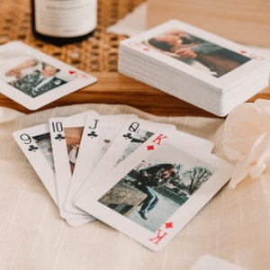 Wedding guestbook alternative,wedding guestbook,couple's photos playing cards,poker playing cards for lovers, anniversary gift, wedding gift