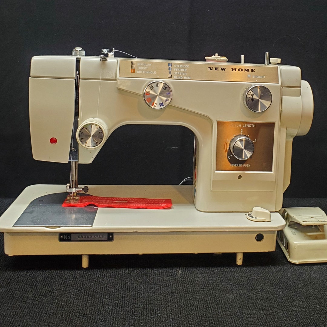 New Home 691 Sewing Machine Lightweight All Metal Retro Zigzag Etsy