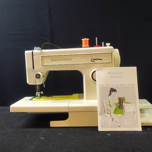 Kenmore Sewing Machine Model 1211 Retro Excellent Solid Quality Easy to Use General Purpose