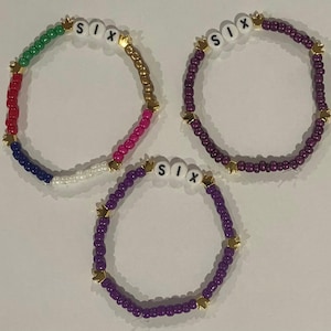 Six the Musical bracelets! Six Friendship Bracelets! Broadway Bracelets! Ex-Wives! Homemade!