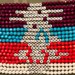 Olivia Rodrigo Bracelets Stack of Three GUTS Tour Merch SOUR Show  Accessories Bad Idea Right Guts Tour Bracelets 