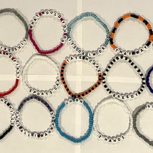 Tate McRae Bracelets! Tate McRae Friendship Bracelets! T8 Album Bracelets! Miss Possessive Tour Bracelets! Homemade!