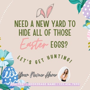 Plantilla de marketing de primavera para agentes inmobiliarios (editable)