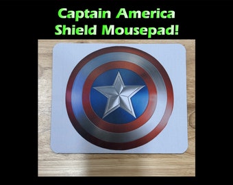 Captain America Shield Mousepad | Personalized Gift
