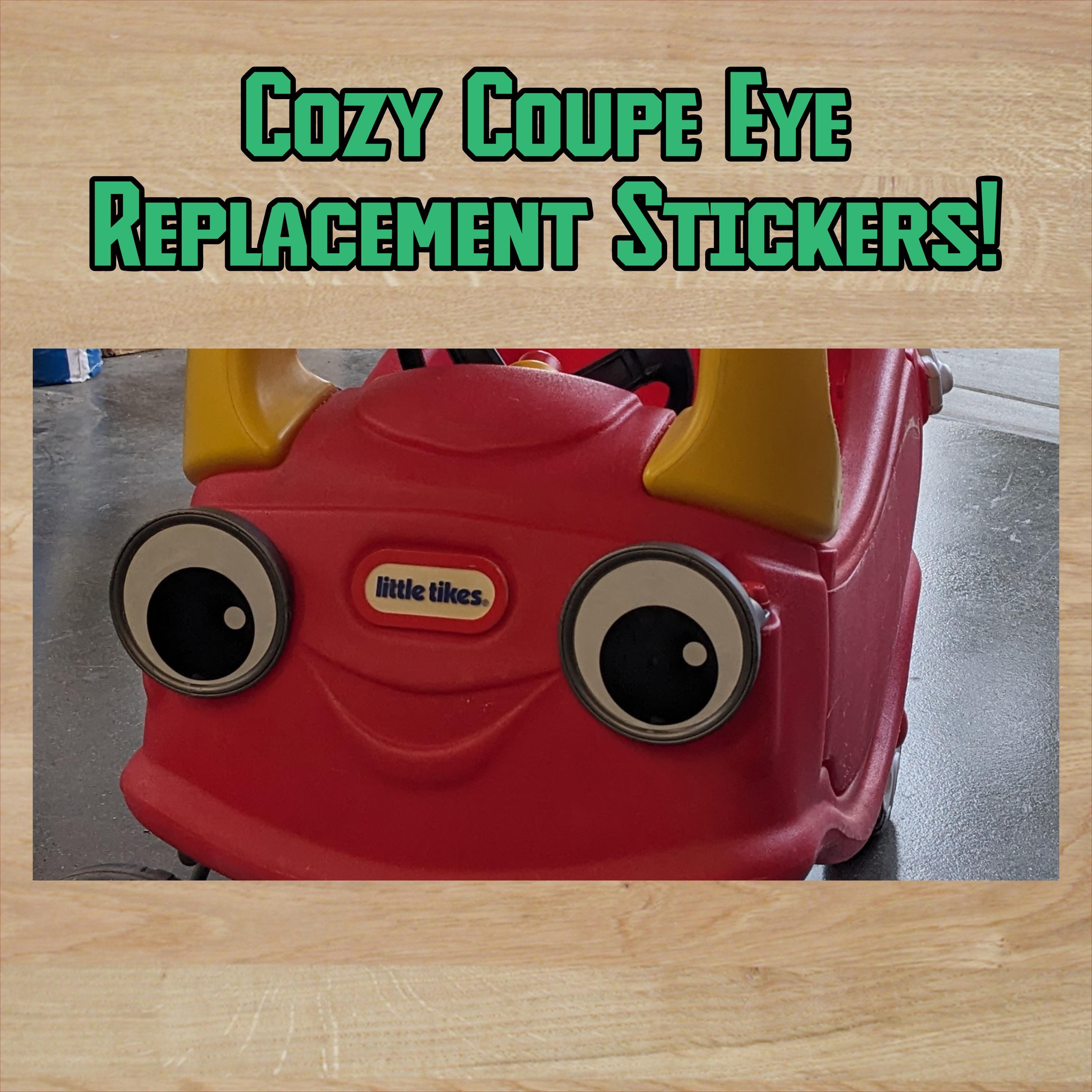 Cozy Coupe CUSTOM EYE REPLACEMENT Stickers, Waterproof, Many Colors!