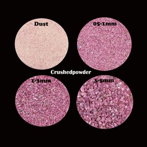 Pink Tourmaline Crushed Powder, Natural Tourmaline Crushed Powder, Raw Stone Powder, July Birthstone, Great for Woodworking Art and Craft
